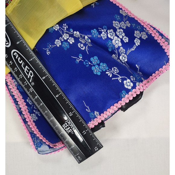 Vintage Hand Glove Puppet Male Figure In Blue With Stand - Picture 15 of 16